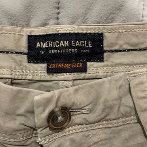 Men’s AE Flex size 34 Khaki shorts in Grey